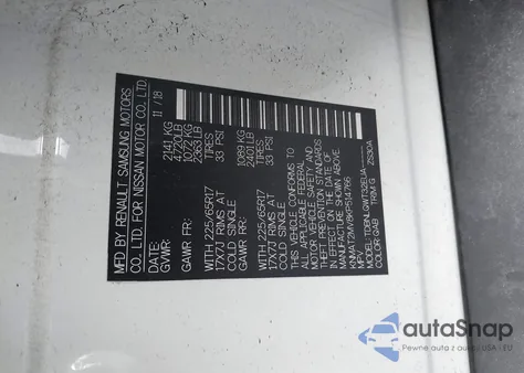 2019 Nissan Rogue Sv из США, поврежденный, VIN KNMAT2MV8KP514766